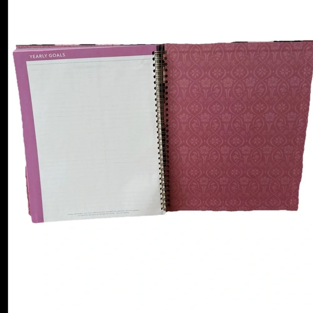 Clementine Paper inc 12-month Large Size Planner Brown Floral Jan- Dec 2026 Hard